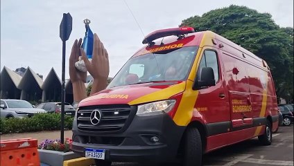 Idoso é socorrido pelo Siate na Rua General Osório