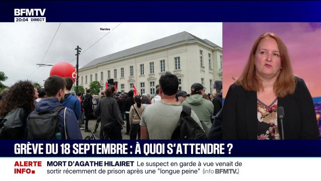 Grève du 18 septembre: Notre objectif entre le 10 et le 18, c'est de maintenir la pression , affirme Murielle Guilbert, co-déléguée générale de l'Union syndicale Solidaires