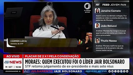 Cármen Lúcia vota pela condenação de Bolsonaro e outros réus por organização criminosa
