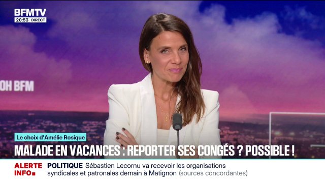 LE CHOIX D'AMÉLIE ROSIQUE - Malade en vacances: reporter des congés? Possible!