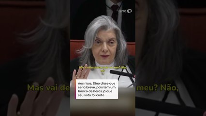 Cármen Lúcia brinca com Dino após pedido: ‘Nós mulheres ficamos 2 mil anos caladas, queremos falar’