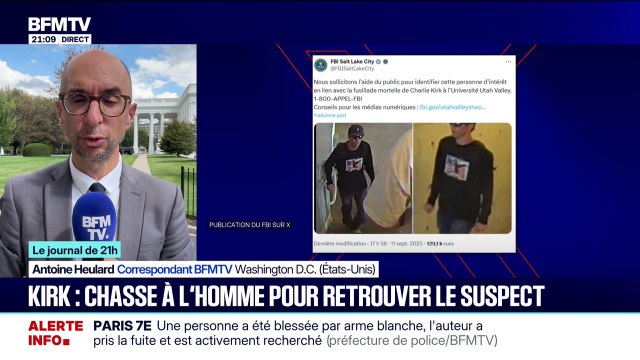 Charlie Kirk: le tireur présumé, filmé par les caméras de surveillance de l'université