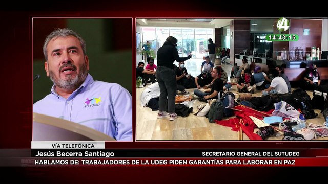 Jesús Becerra Santiago habla sobre: trabajadores de la UdeG piden garantías para laborar en paz