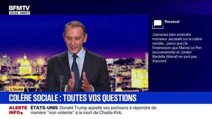 Colère sociale: "Nous pensons que l'essor économique et le progrès social marchent ensemble", affirme Laurent Jacobelli, député RN de Moselle