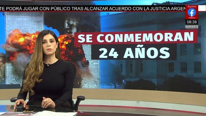 Pentágono despliega bandera de EU para conmemorar ataque del 9/11