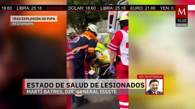 ISSSTE brinda atención a 32 afectados por explosión en Iztapalapa: Martí Batres