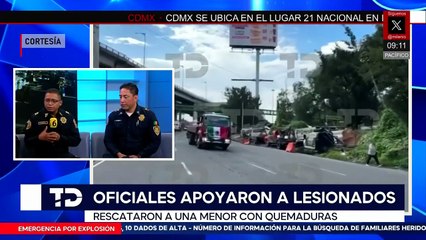 Oficiales comparten su experiencia en labores de rescate tras explosión de pipa en Iztapalapa