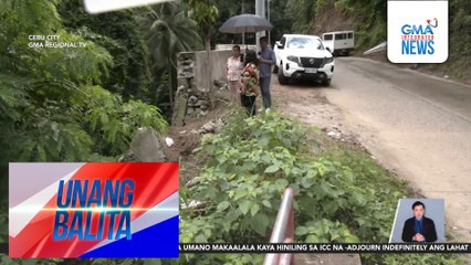 2 flood control projects ng DPWH sa Brgy. Budlaan, nasira; isa sa mga nasira, wala pang 2 buwan mula nang maitayo | Unang Balita