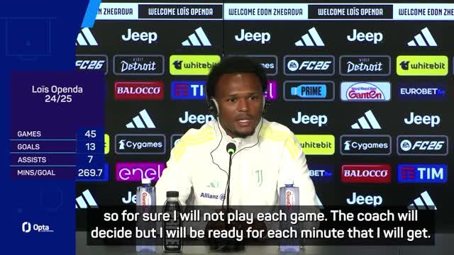 Openda ready to be patient for Juventus chance