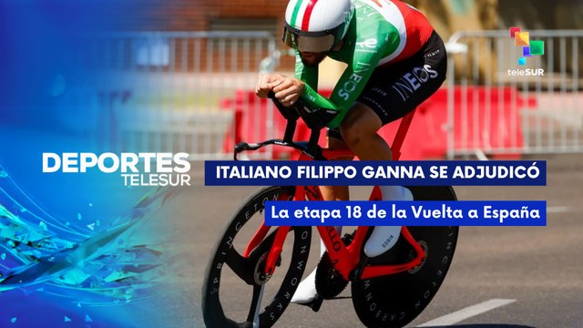 Filippo Ganna se adjudicó la victoria en la Vuelta a España DEPORTES TELESUR 11-09-2025