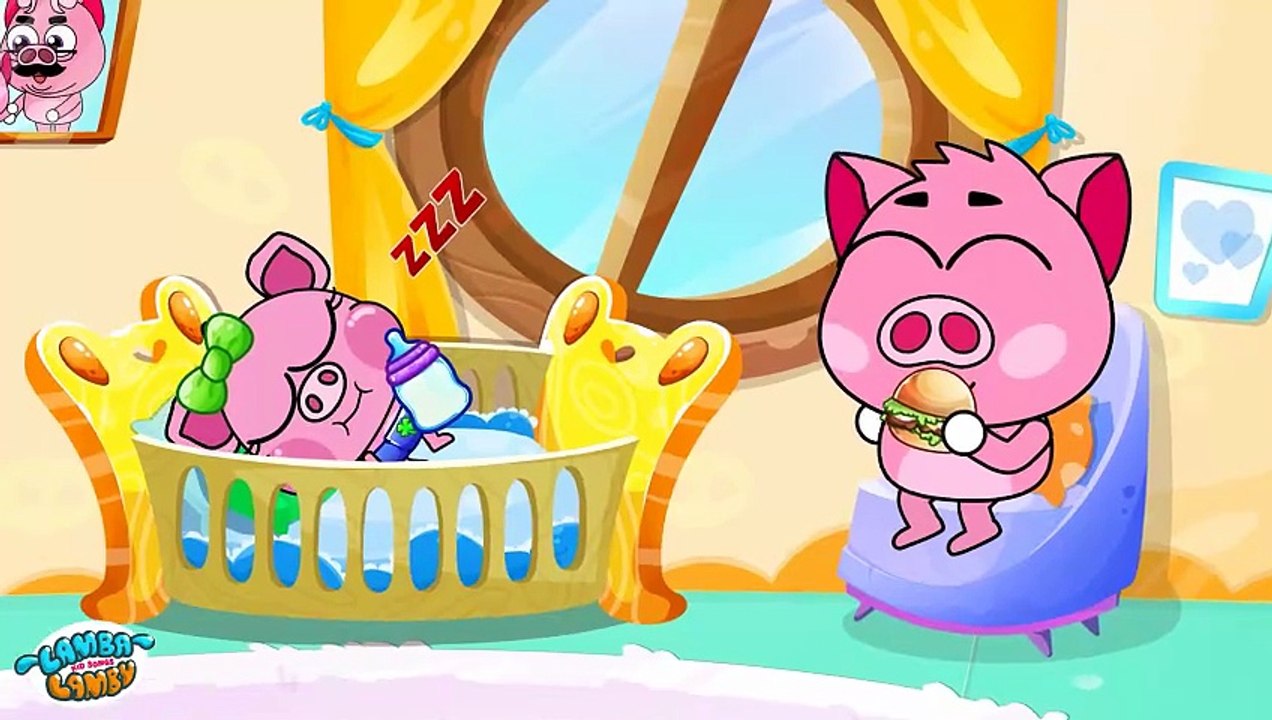 Wolfie and Piggy Fight for Pizza 🍕🤣 | Lamba Lamby | Kids Songs #LambaLamby #KidsSongs #PizzaFight #FunnyKidsCartoon