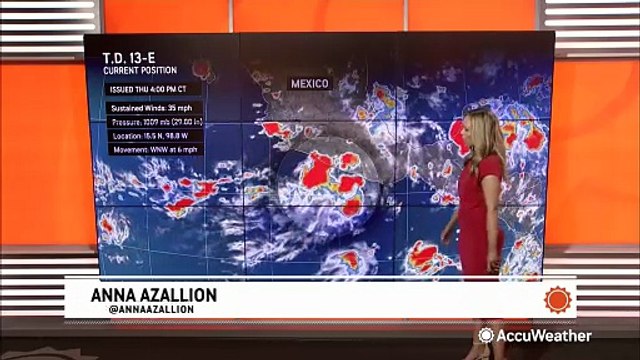 Tropical depression forms off of Mexico's Pacific coast