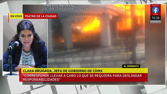 Clara Brugada en conferencia sobre explosión de pipa en Iztapalapa