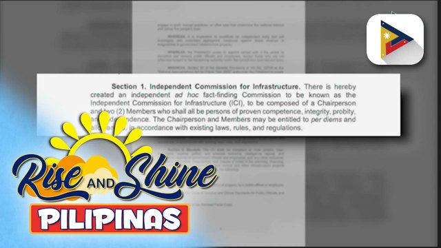 Independent body na mag-iimbestiga sa maanomalyang proyekto ng gobyerno, pinagtibay sa bisa ng E.O. 94 | Kenneth Paciente
