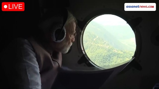 PM Modi in Himachal 🔴 Reviews Flood Situation | Aerial Survey & Ground Assessment