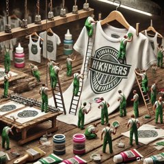 Tiny Worker make Clothes #ai #aivideo #tinyworkers