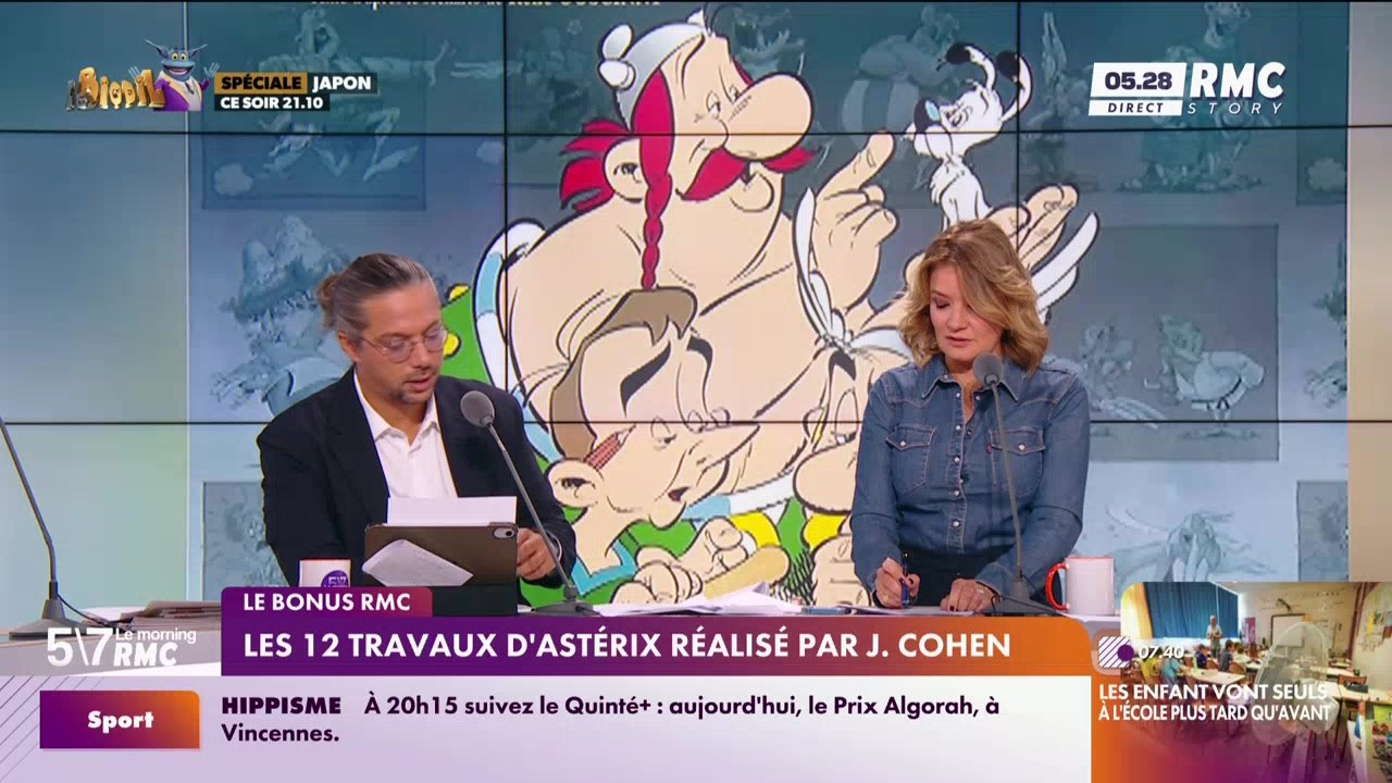 Le bonus RMC : Les 12 travaux d'Astérix réalisé par J. Cohen - 12/09