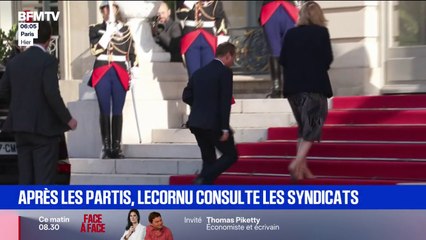 Sébastien Lecornu consulte aussi les syndicats