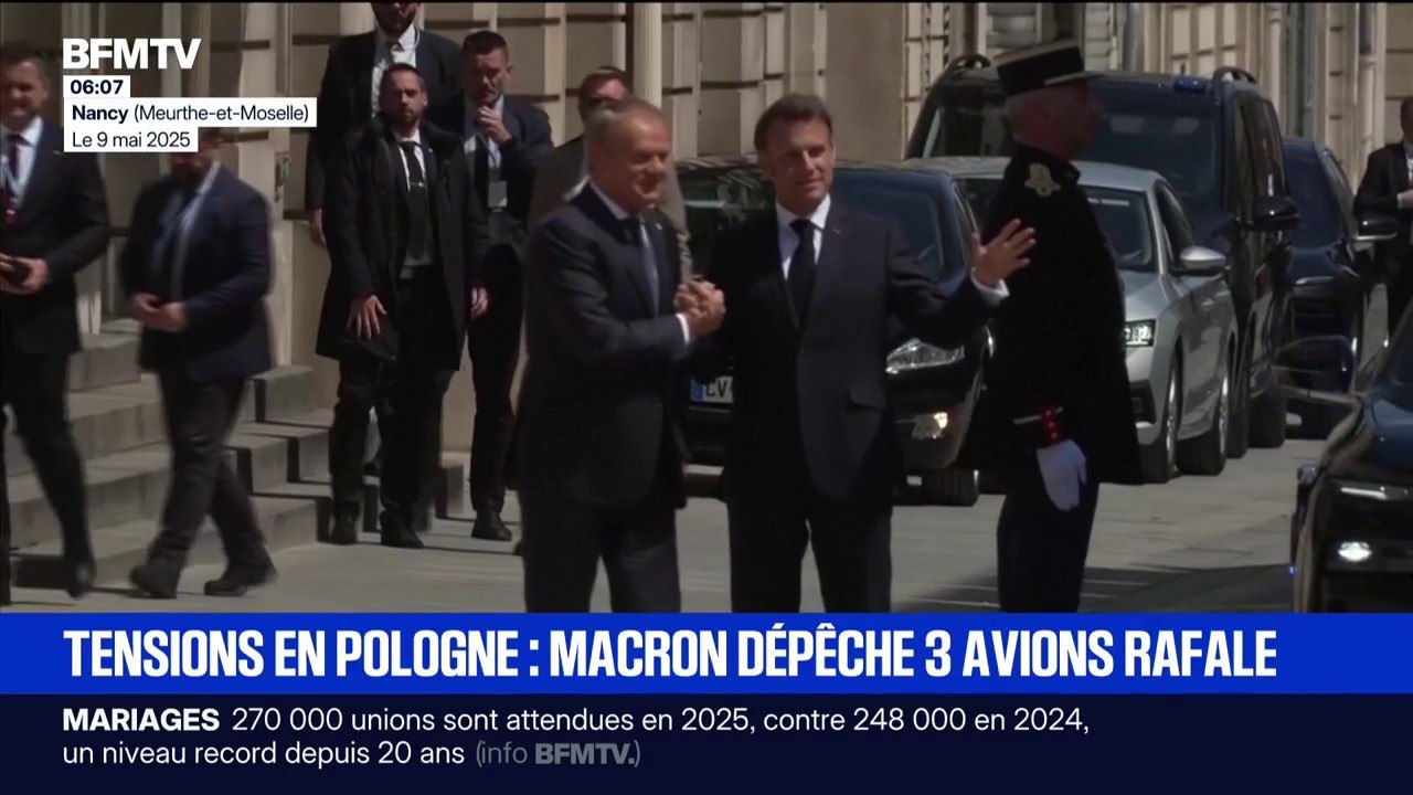La France envoie trois avions Rafale en Pologne après les tensions avec la Russie