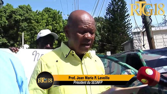 SESNFP reyalize yon sit-in devan Vila Dakèy ak primati pou mande ULCC mennen ankèt nan INFP