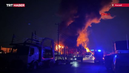 Kocaeli'de lojistik deposunda yangın