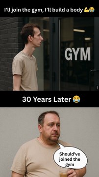 I’ll Join the Gym vs 30 Years Later 😂 | Funny Meme | Comedy Hub AtoZ