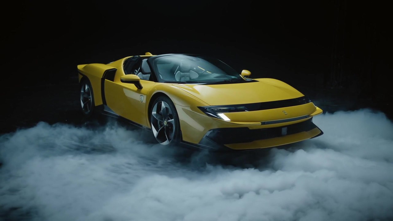 El Ferrari 849 Testarossa Spider - la nouvelle berlinette hybride rechargeable Ferrari à moteur V8 biturbo central arrière