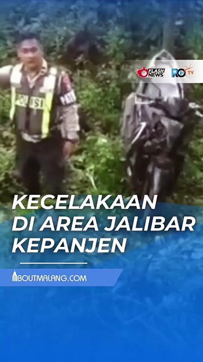 MOTOR MASUK KE JURANG DI AREA JALIBAR KEPANJEN