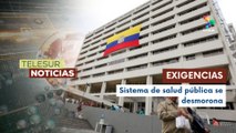 Hospitales públicos de Ecuador denunciaron la falta de pagos de sus salarios