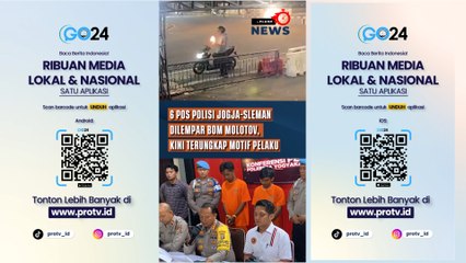 6 Pos Polisi Jogja-Sleman Dilempar Bom Molotov, Kini Terungkap Motif Pelaku