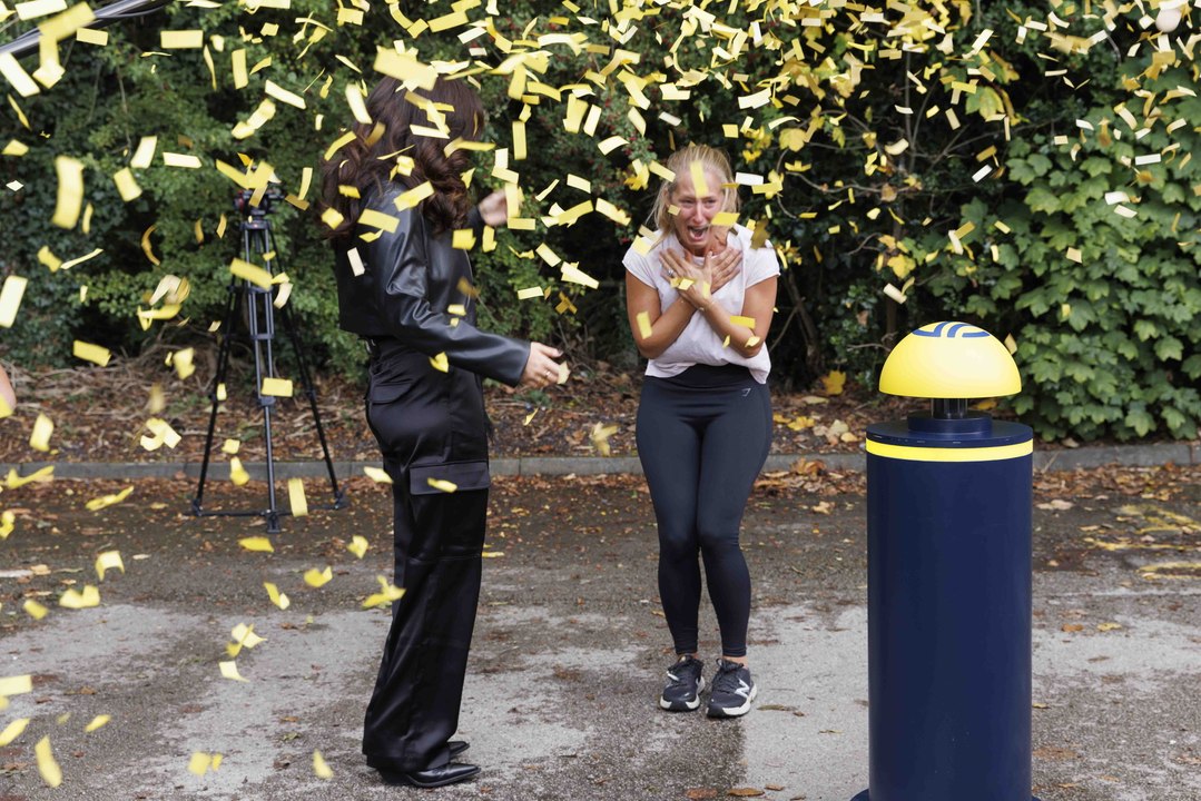 Moment a lucky Birmingham mum-of-two was told she had won £1M