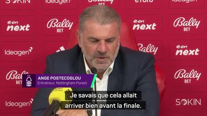 Nottingham Forest - Postecoglou : "Mon licenciement de Tottenham ? Je savais que cela allait arriver"