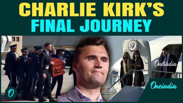 Charlie Kirk's Last Journey | JD Vance carries the coffin| Lady Vance seen holding Erika Kirk’s hand