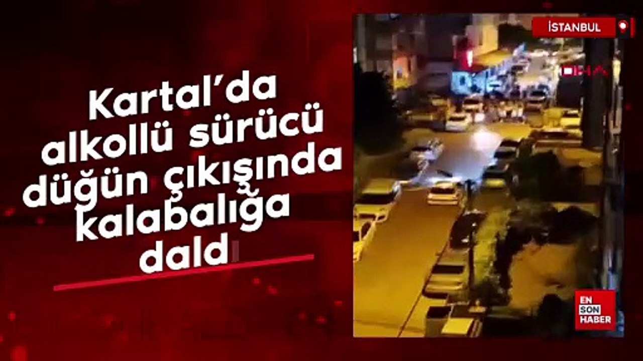 Kartal’da alkollü sürücü düğün çıkışında kalabalığa daldı