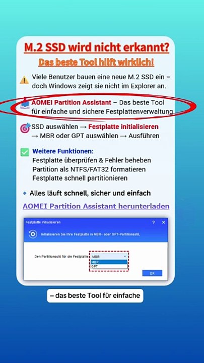 🚨 Windows 11 erkennt deine M.2 SSD nicht? Lösung hier!