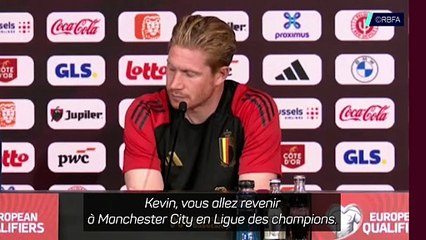 De Bruyne : "Le match contre City ? Je l'avais annoncé"