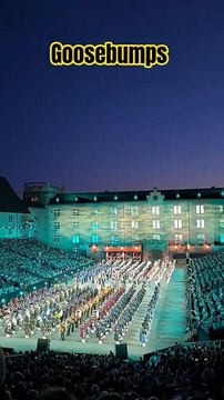 Pipeband and Brassband performance at Annual military music festival held in Basel, Switzerland