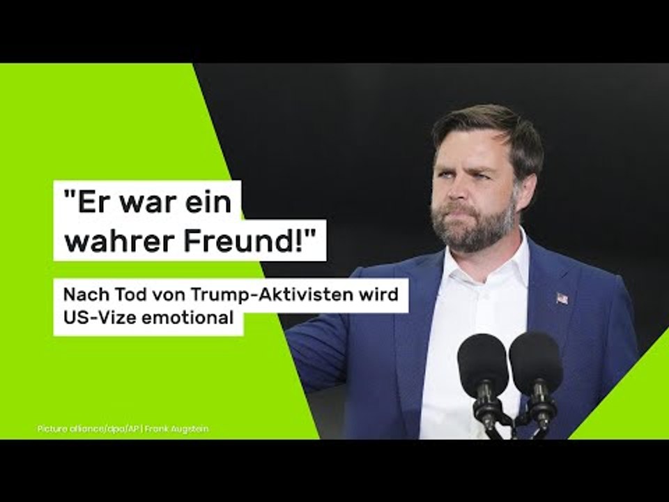 'Er war ein wahrer Freund!' Nach Tod von Trump-Aktivisten wird US-Vize emotional
