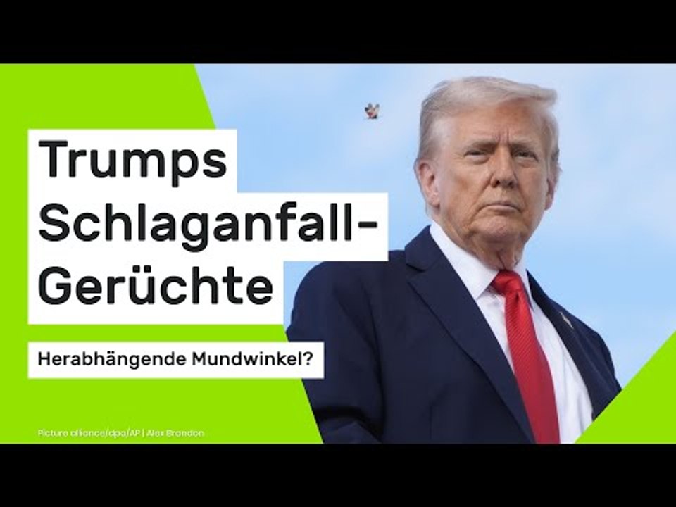 Trumps Schlaganfall-Gerüchte - herabhängende Mundwinkel?