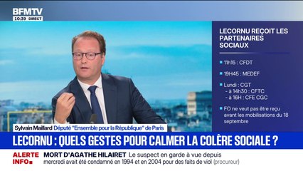 "Si nous voulons financer nos retraites, il nous faudra travailler plus", indique Sylvain Maillard (EPR)