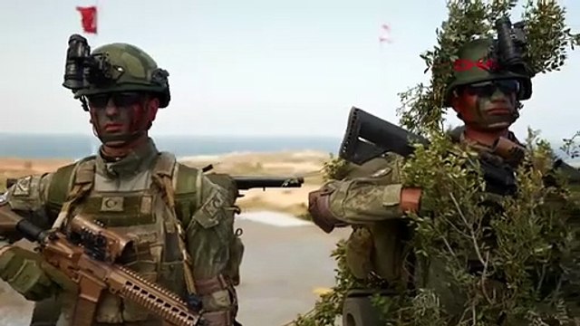 Mehmetçikten film sahnelerini aratmayan tatbikat