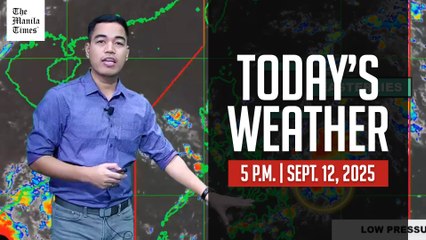 Weather Update for September 12, 2025, at 5 PM 🌤️