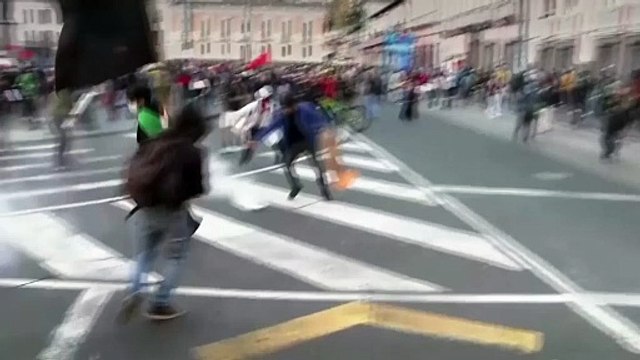 Clashes erupt in Quito as protesters demand president Noboa’s resignation