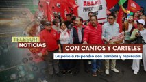 Organizaciones sociales de Ecuador, marcharon en contra del gobierno de Daniel Noboa