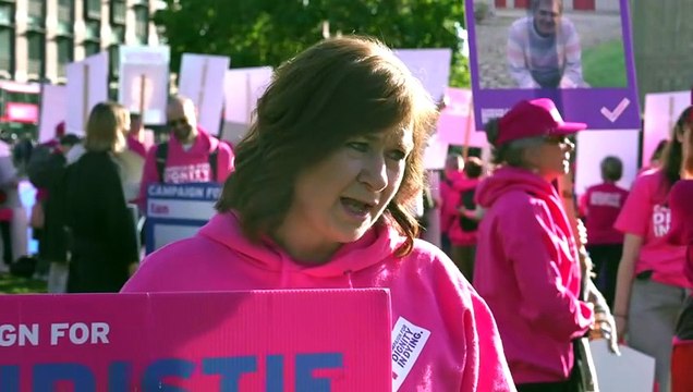 Assisted Dying protest takes place as Lords debate begins