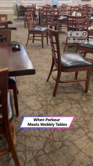 Parkour Fail Turns Into Comedy Gold | Table Flip Ends Hilariously 😂