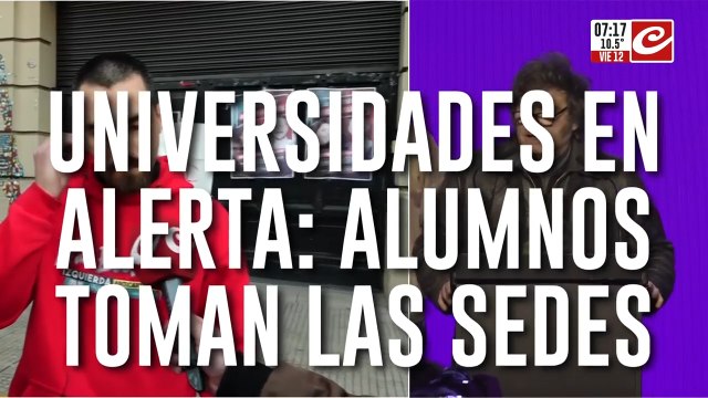 Universidades en alerta: estudiantes toman distintas sedes de la UBA