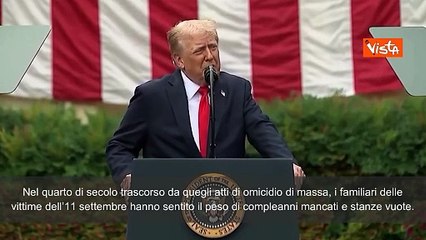 Anniversario dell'11 settembre, Trump: "Non dimenticheremo mai le vittime"
