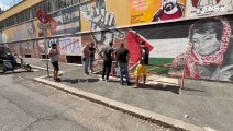 Ordigno contro centro sociale Csoa La Strada  a Roma.