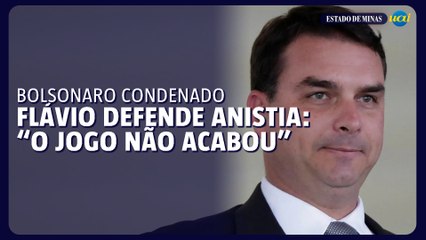 Flávio Bolsonaro critica condenação do pai e defende anistia